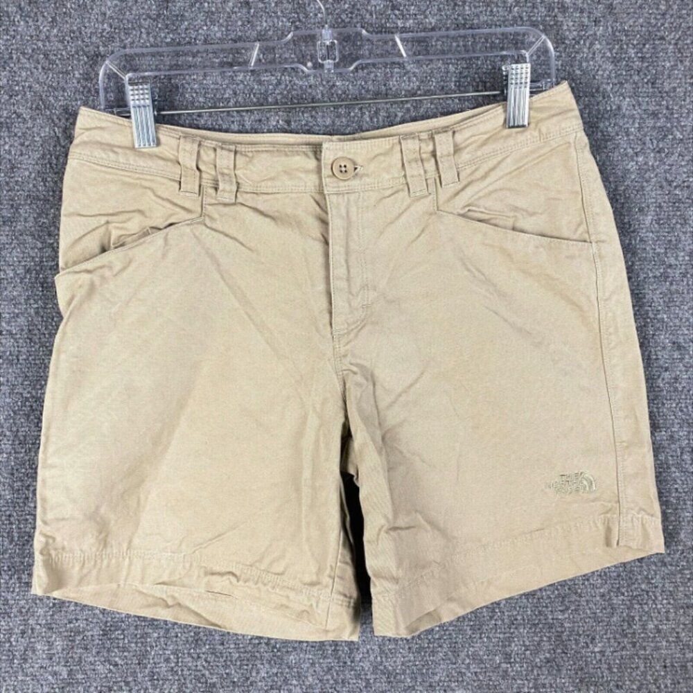 The North Face Chino Shorts Women's Small Beige‎ 100% Cotton